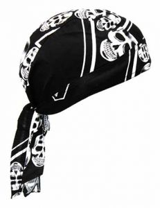 Bandana Cap Rocker Skull, Kopftuch mit Totenköpfen Rocker, Bandana Headscarf with Skulls, Pañuelo pañuelo Con Calaveras, Foulard Bandana Avec des crânes