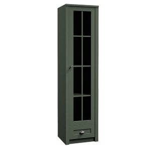 AX LIVING Vitrine Glas „Palmano W1S“ – 50 cm breit, Landhausstil Grün AX LIVING Vitrine Glas „Palmano W1S“ – 50 cm breit, Landhausstil Grün