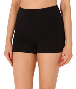 Merry Style Damen Shorts Radlerhose Unterhose Hotpants Kurze Hose Boxershorts aus Baumwolle MS10-359(Schwarz,M)