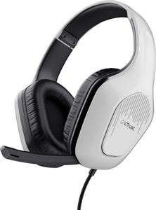 Trust GXT 415PS ZIROX slúchadlá s káblovou čelenkou na hranie hier čierna, biela