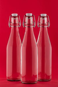 BUEGEL-1L 6x Bügelflasche Bügelverschlussflasche leere Glasflasche mit Bügelverschluss Weinflasche Schnapsflasche Essig Öl Glasflaschen von slkfactory- 6 x 1000ml, durchsichtig