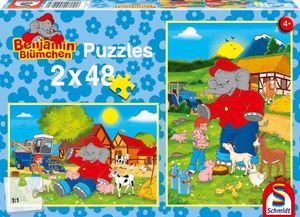 SCHMIDT Benjamin Flower Farm Puzzle 2x48 elementów