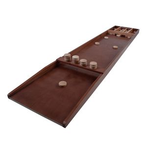 Longfield Dutch Shuffleboard 200 cm | Sjoelbak groß aus Holz | Inklusive 30 Spielscheiben