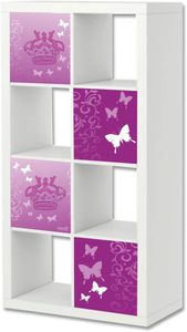 Butterfly Möbelfolie | ER01 | Aufkleber-Set passend für das Regal EXPEDIT/KALLAX von IKEA (Möbel Nicht inklusive)