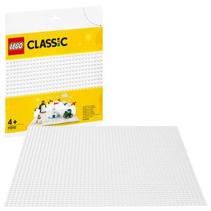 LEGO 11010 Classic Weiße Bauplatte 25 cm x 25 cm für Winter-Sets, Grundplatte