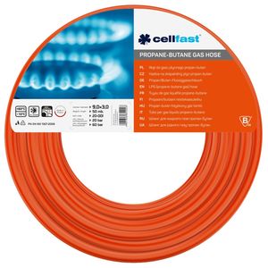 Cellfast Hadica 20-001, LPG 9,0x3,0 mm, L-50 m, červená