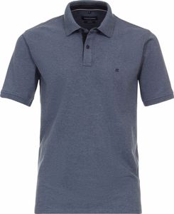 CASAMODA Herren Poloshirt Kurzarm Regular-Fit Blau meliert S