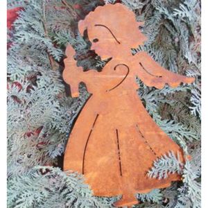 Rostikal Weihnachtsengel 24 x 35 cm Gartenstecker Rost Weihnachten Deko Engel Figur