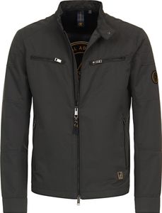 CASAMODA Herren Biker-Jacke Reißverschluss Regular-Fit Grün XL CASAMODA Herren Biker-Jacke Reißverschluss Regular-Fit Grün XL