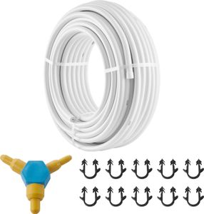 SucceBuy PEX-AL-PEX rúra, 50 m, priemer 2 cm, hliníkovo-plastová kompozitná rúra, kyslíková bariéra, podlahové vykurovanie, hrúbka 0,2 cm, vnútorná hliníková vrstva, PEX rúra pre sanitárne inštalácie