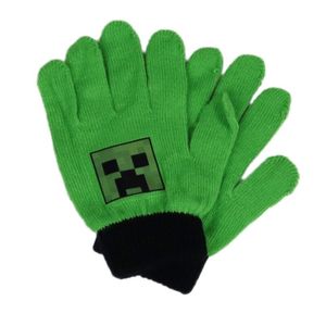 Minecraft Creeper Kinder Finger Handschuhe – Grün