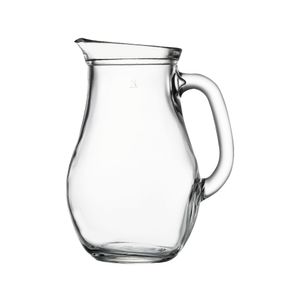 Glaskaraffe Krug Saftkrug Wasserkrug 1 L  Milchkrug Kanne Wasser Saft Bistro
