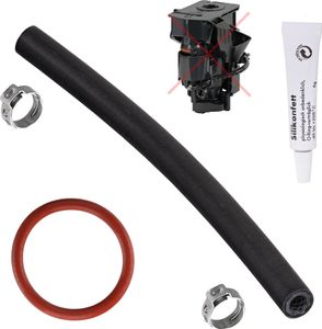 Dichtung O-Ring Wartungssatz Ersatzschlauch + 6gr. Tube Fett kompatibel mit Siemens & Bosch EQ.3 s100 s300 s500 VeroCup 100 300 sowie EQ.9 s300 s500 s700 s900 zu Brühgruppe Brüheinheit Set-46 von Snapworld-Kaffee