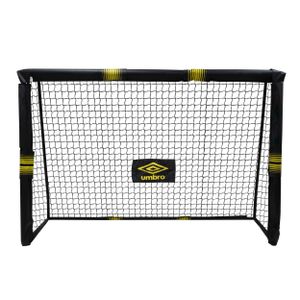 Futbalová bránka Umbro - 300 x 200 x 120 cm - kovová - futbalové tréningové vybavenie pre všetky vekové kategórie - jednoduchá montáž - čierna/žltá
