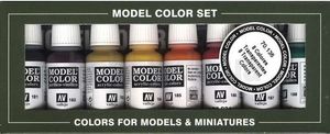 Model Color Vallejo 70136 Transparent Colors 8x 17ml Airbrush Farbe