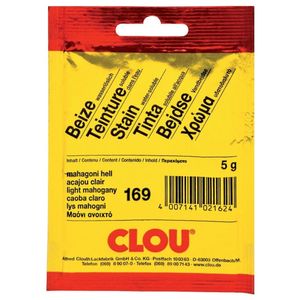 Clou Beize / Pulver-Beize wasserlöslich Nr. 169 mahagoni hell 10g