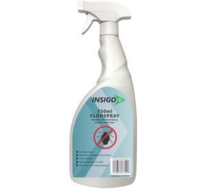 INSIGO 750ml Anti-Flohspray, Mittel gegen Flöhe, Flohschutz, Katzenfloh, Hundefloh, Insektenschutz, gegen Ungeziefer & Parasiten, Innen & Außen