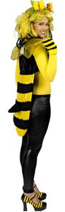 K35295608-S gelb-schwarz Damen Bienen Weste Tier Kostüm Gr.S
