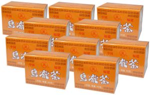 10er-Pack Fujian chinesischer Oolong Tee [ 10x (20 Teebeutel / 40g) ] 200 Teebeutel