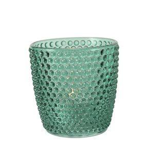 Boltze Home Teelichthalter Marilu H7,5cm Glas lackiert grün Set a 4 Stück