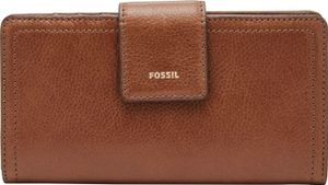 FOSSIL Geldbörse Logan RFID Tab Clutch Brown braun