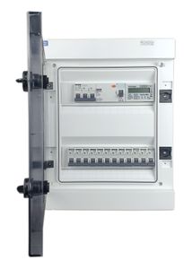 RoadEu Leitungsschutzschalter Komplett mit Zähler, Fi Schutzschalter und Sicherungsautomat C in Sicherungskasten IP65 Außen Wasserdicht