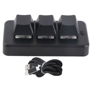 3-tlačidlová RGB klávesnica - mechanická, programovateľná, USB, mini, plug-and-play