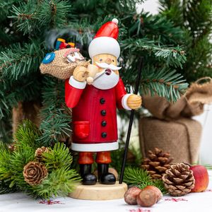 Rauchfigur Weihnachtsmann, Räuchermännchen Santa, Handarbeit, Weihnachtsdeko