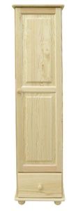 Massivholz-Schrank Natur 195x45x59 cm