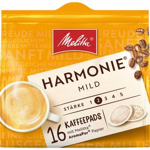 Melitta Harmonie Kaffeepads Mild naturmilde Röstung 16 Cafe Pads 112g