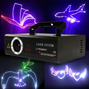 RGB Bühnenbeleuchtung Licht DMX ILDA Animation Laser Licht Bühnenlicht Party DJ Disco Lasereffekt Showlaser 500mW +SD Karte128 Effekt
