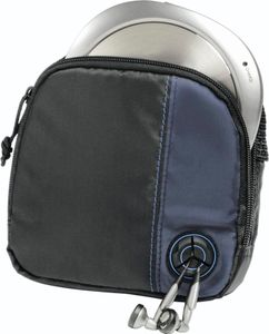 Hama CD Player Bag for Player and 3 CDs, black/blue, Čierna, Nylon