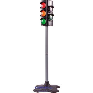 EDUPLAY 120566 Verkehrsampel Lernampel mit Leucht- und Tonsignal, 25 x 25 x 74 cm, mehrfarbig