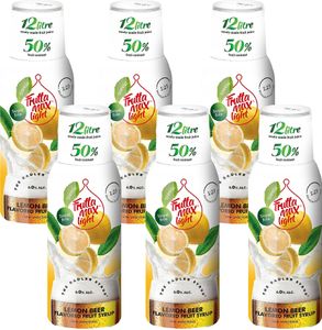 FruttaMax Radler Zitrone Light Sirup 500 ml, Konzentrat, 6 Stück, Getränk Set