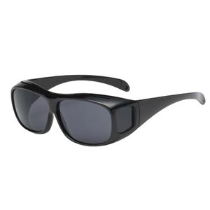 UV400 Anti-UV Sandproof Reitbrille Männer Outdoor Sport Nachtsichtbrille Brillen-Schwarz