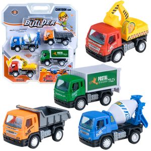 Set aus Spielzeugautos, Bauautos, Kran, Kipper, Za2103