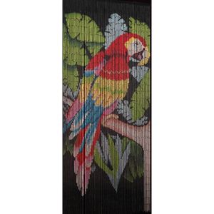 SIDCO Bambusvorhang Türvorhang Papagei Fliegenvorhang Perlenvorhang Fadenvorhang
