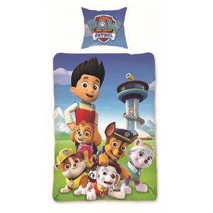 Paw Patrol Bettwäsche 135x200 für Jungs und Mädchen 100% Baumwolle Blau