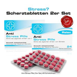 Anti Stress Pille Scherztabletten 2er Set