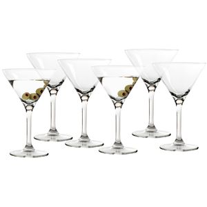 PROLISOK Martinigläser 6er-Set Elegante Cocktailgläser für Martini, Manhattan, Cosmopolitan, Gimlet, Margarita 160 ml