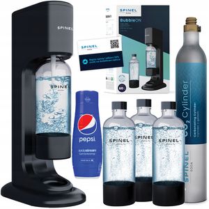 Set SpinelSoda Water Saturator BubbleOn + Pepsi Sirup