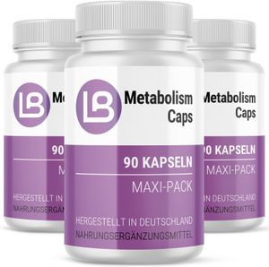Liba Kapseln Original – Metabolism Caps – Kapseln mit Garcinia Cambogia Extrakt - 90 Kapseln pro Dose (3x)