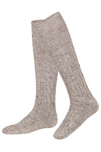 Country Socks Trachtensocken lang hellbraun meliert 005571 Sockengröße: 39-42