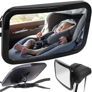 Auto Rücksitzspiegel Babyspiegel Bruchsicher 360° Drehbar Kinder-Überwachung Sicheres Fahren 8928