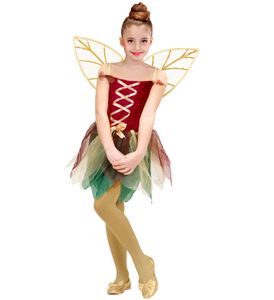 Waldfee Kostüm Karnevalskostüm Gr.158 mehrfarbig Neu