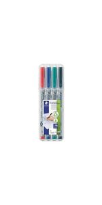 STAEDTLER Lumocolor Marker nietrwały 311S Zestaw 4 sztuk