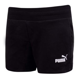 PUMA Damen Shorts - ESS Sweat Shorts, Knitted Shorts, Trainingshose, kurz Schwarz S