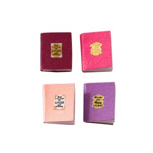 4Pcs Miniaturbücher Mehrfarbiges Haltbares Papierpuppenhaus Miniaturmöbelbücher Für Geschenk-C
