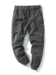 (Dunkelgrau,XL)Herren-Cargohose Mit Mehreren Taschen