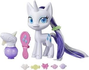 Hasbro E9104 My little Pony Rarity magische Mähne Einhorn Figur mit Farbwechselhaare, Sprühflasche und Bürste